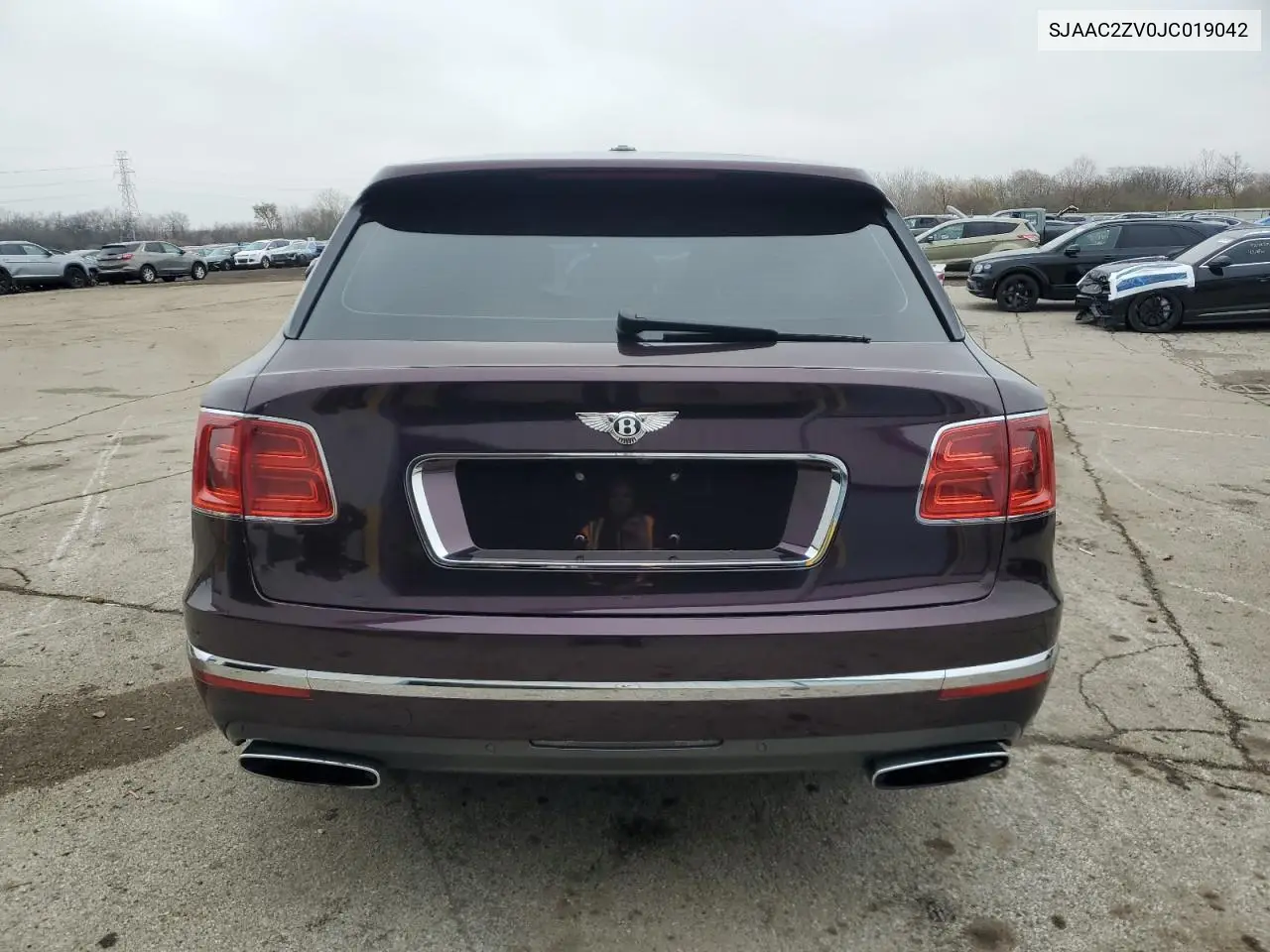 2018 Bently Bentayga VIN: SJAAC2ZV0JC019042 Lot: 93762035