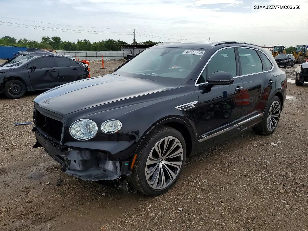 2021 Bentley Bentayga VIN: SJAAJ2ZV7MC036561 Lot: 60356346
