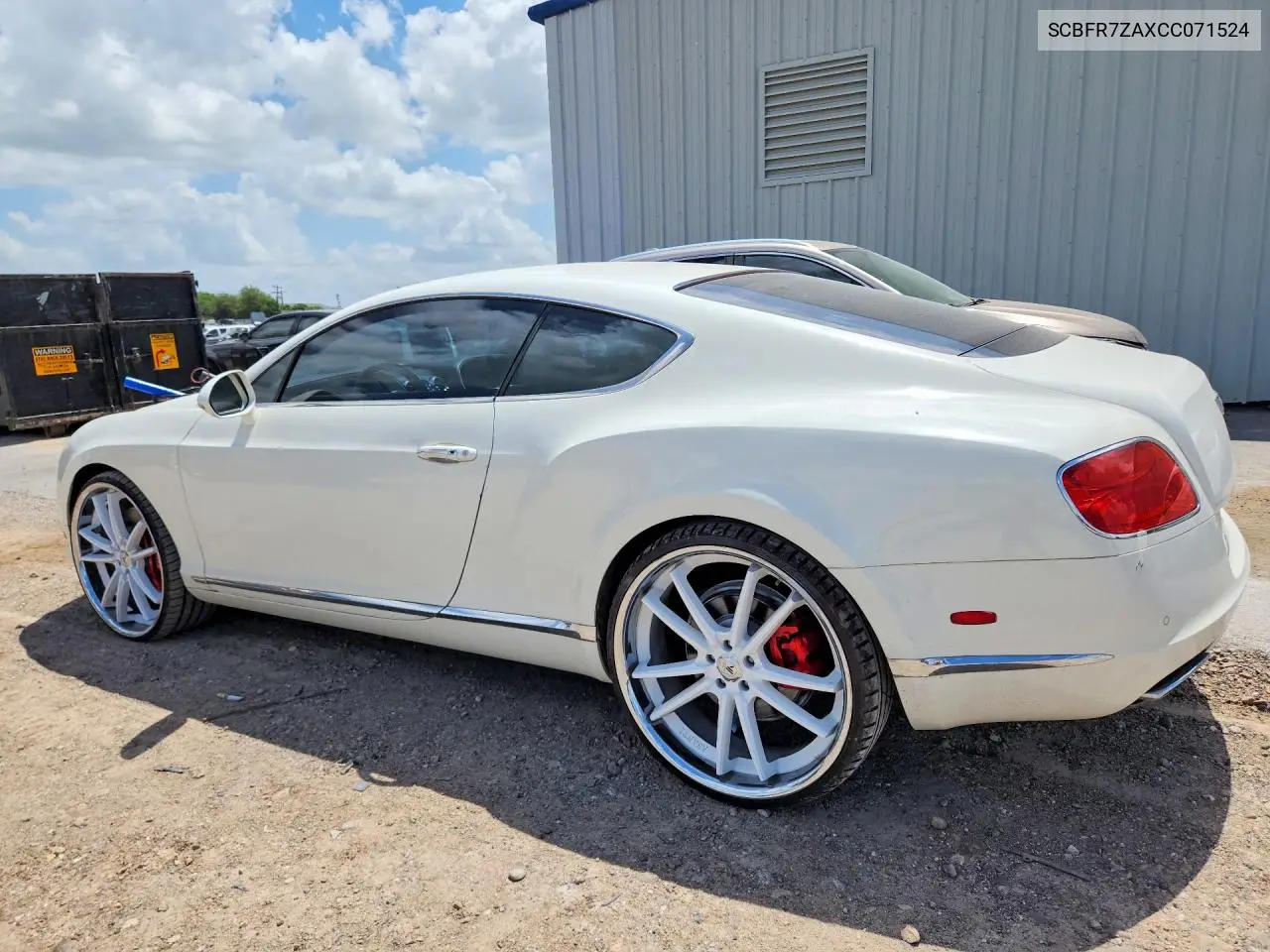 2012 Bentley Continental Gt VIN: SCBFR7ZAXCC071524 Lot: 59246966