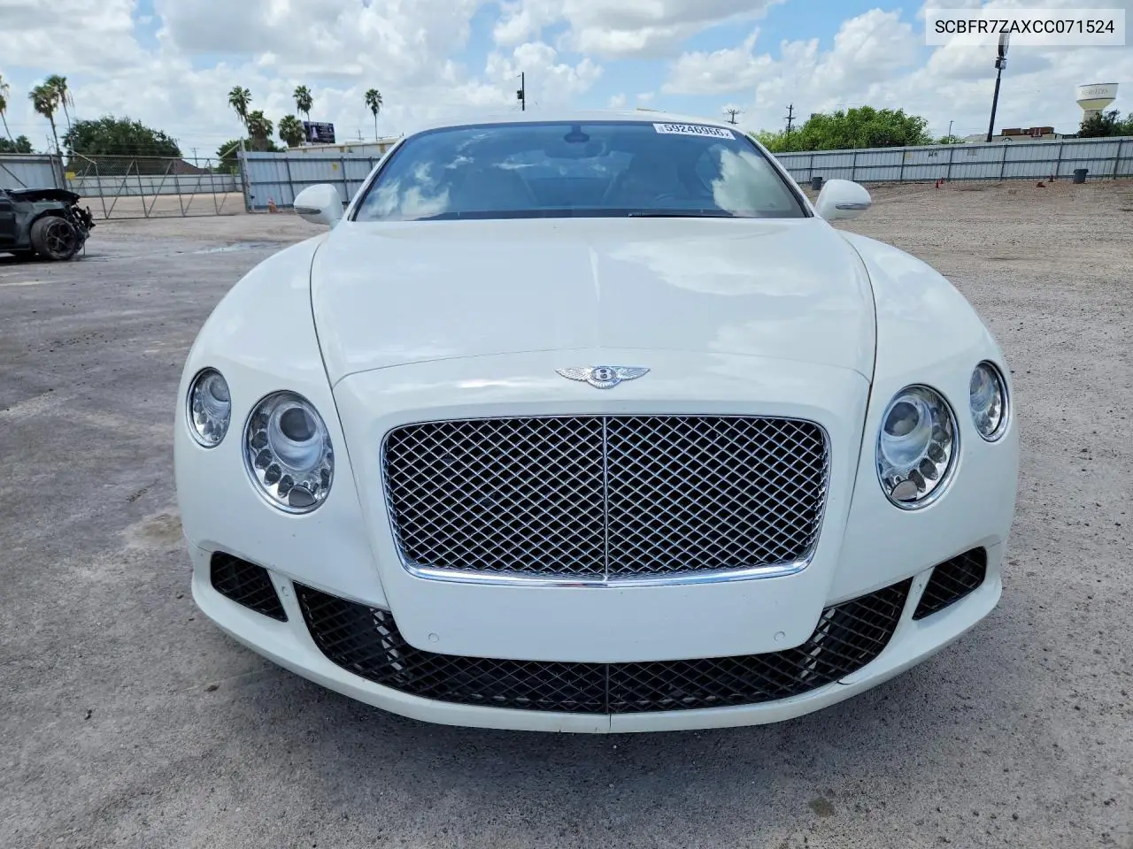 2012 Bentley Continental Gt VIN: SCBFR7ZAXCC071524 Lot: 59246966