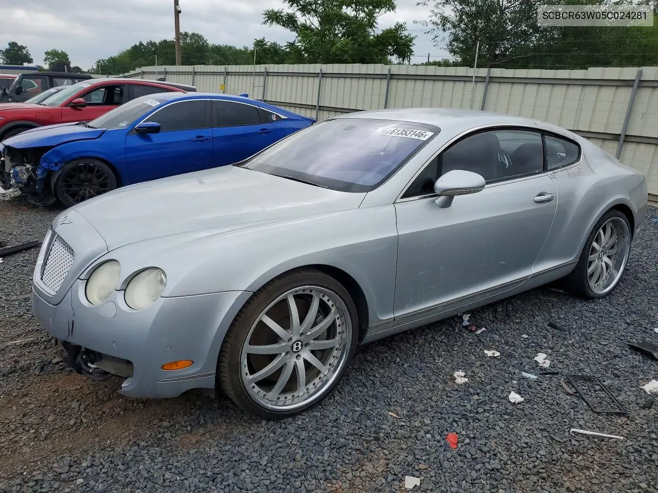 2005 Bentley Continental Gt VIN: SCBCR63W05C024281 Lot: 61353146