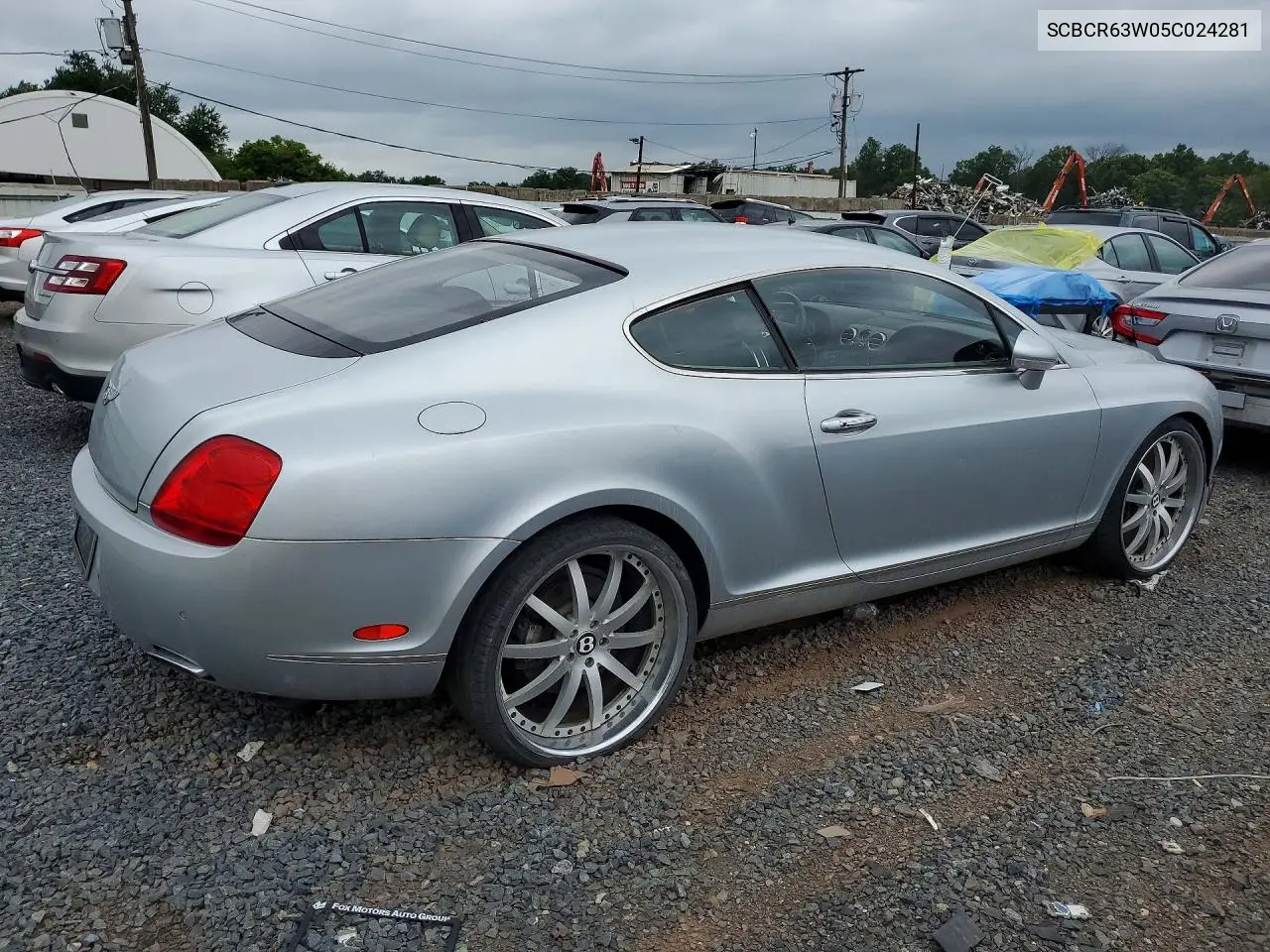 2005 Bentley Continental Gt VIN: SCBCR63W05C024281 Lot: 61353146