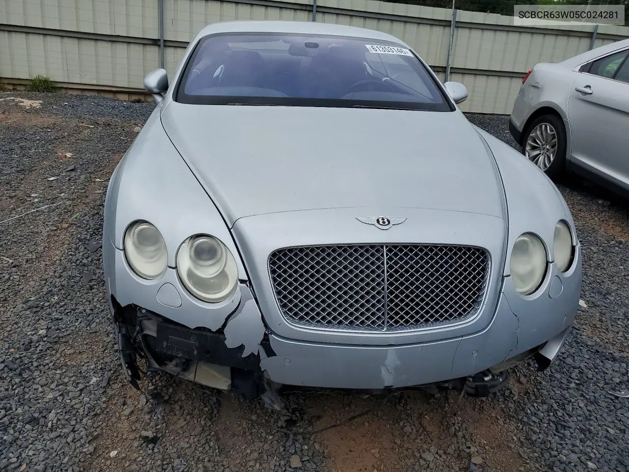2005 Bentley Continental Gt VIN: SCBCR63W05C024281 Lot: 61353146