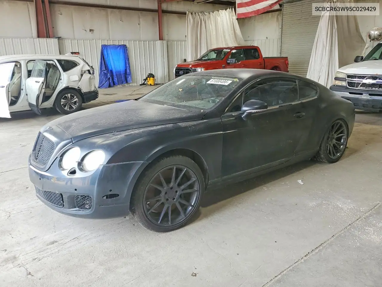 2005 Bentley Continental Gt VIN: SCBCR63W95C029429 Lot: 61688486