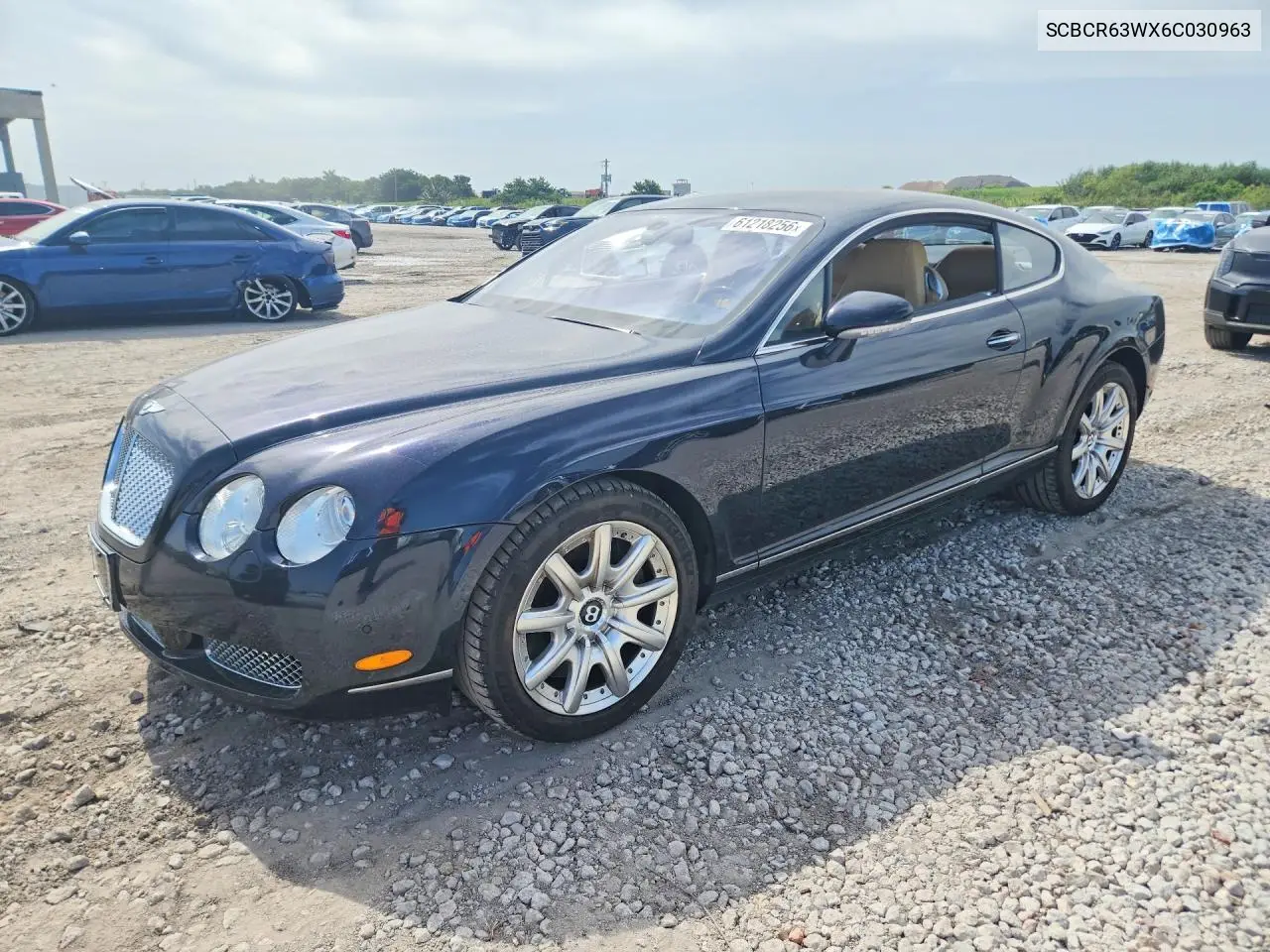 2006 Bentley Continental Gt VIN: SCBCR63WX6C030963 Lot: 61218256