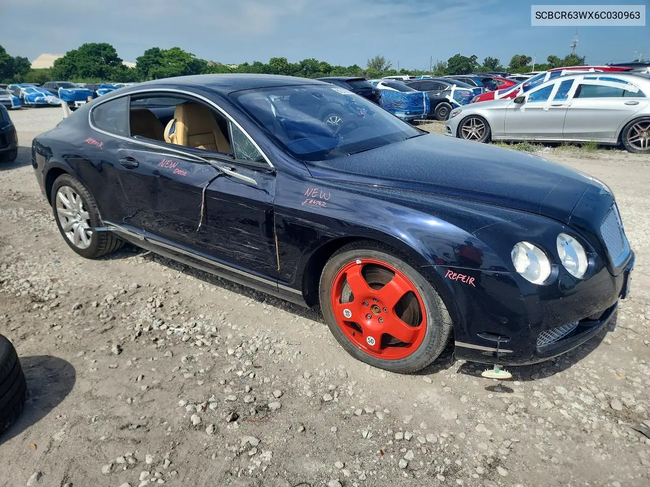 2006 Bentley Continental Gt VIN: SCBCR63WX6C030963 Lot: 61218256