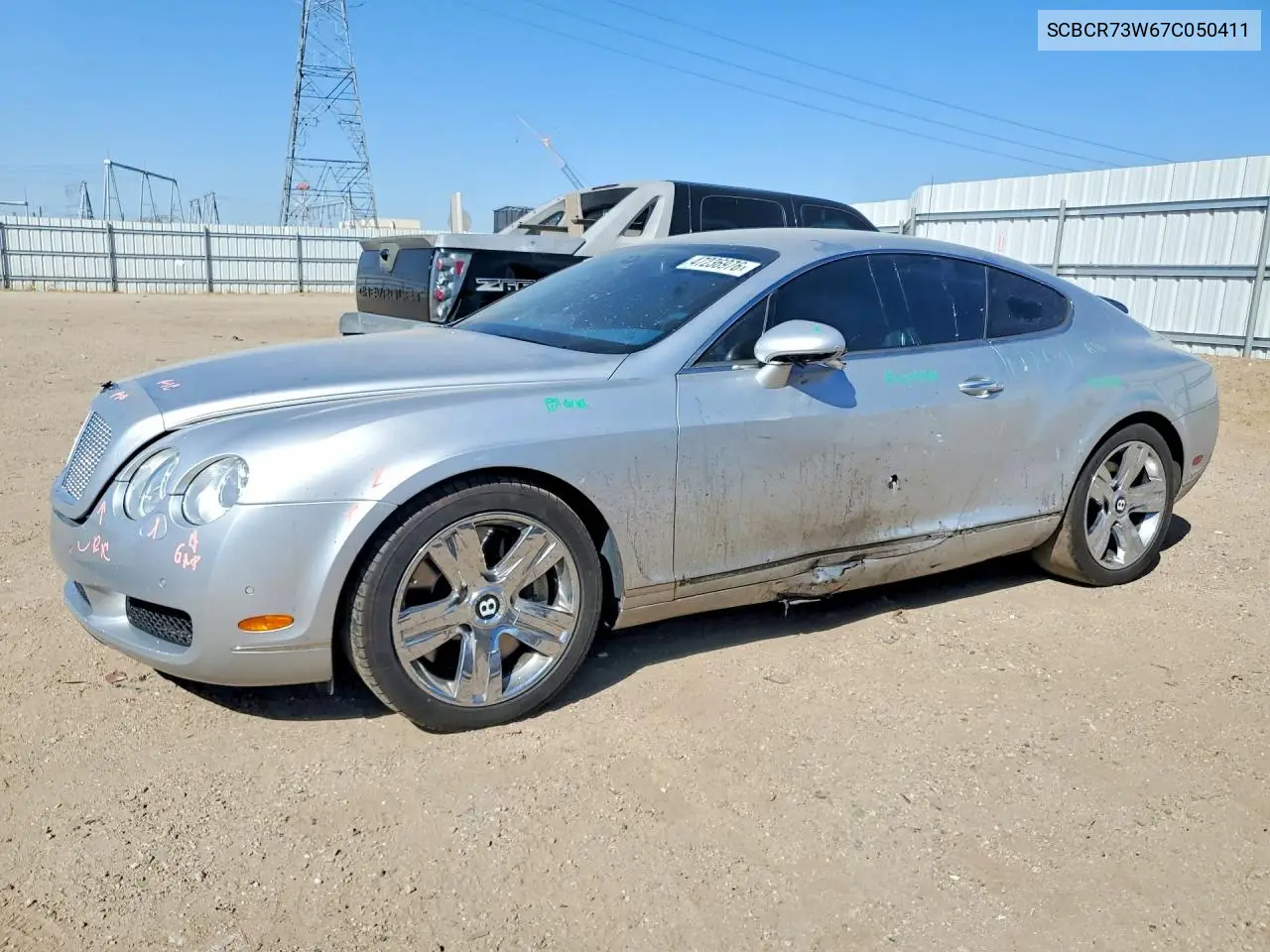2007 Bentley Continental Gt VIN: SCBCR73W67C050411 Lot: 47236976