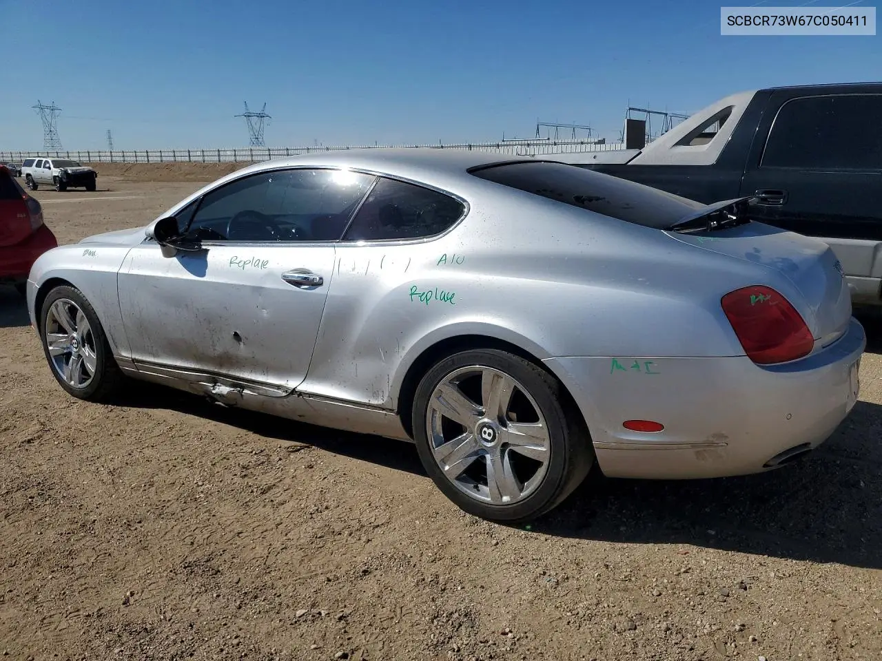 2007 Bentley Continental Gt VIN: SCBCR73W67C050411 Lot: 47236976