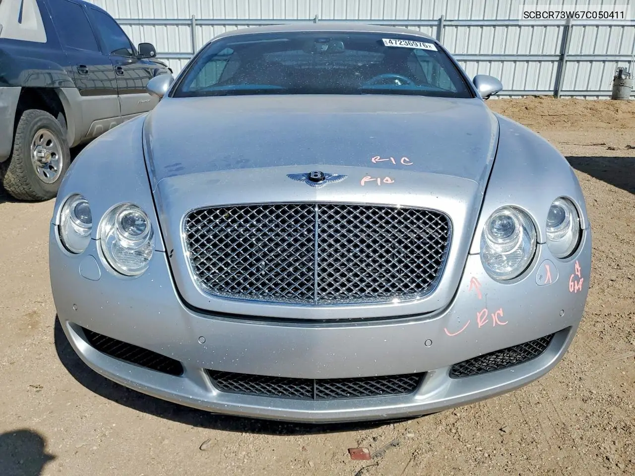 2007 Bentley Continental Gt VIN: SCBCR73W67C050411 Lot: 47236976