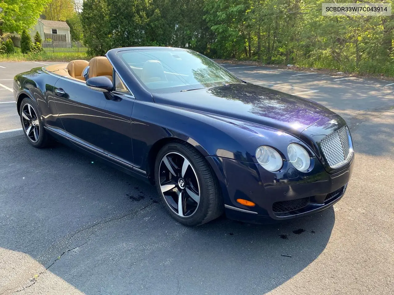 2007 Bentley Continental Gtc VIN: SCBDR33W17C043914 Lot: 52796236