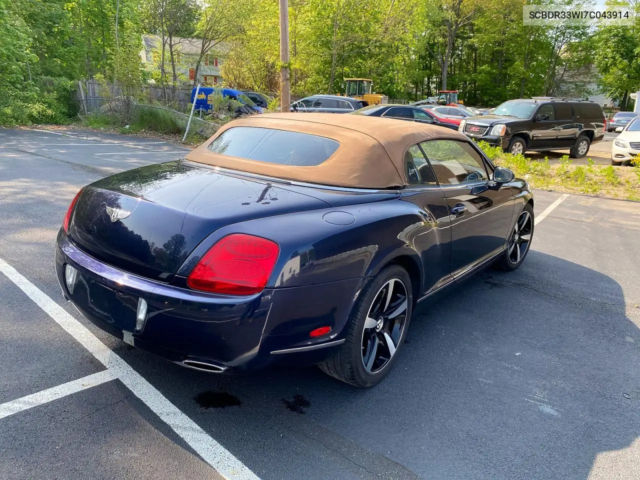 2007 Bentley Continental Gtc VIN: SCBDR33W17C043914 Lot: 52796236