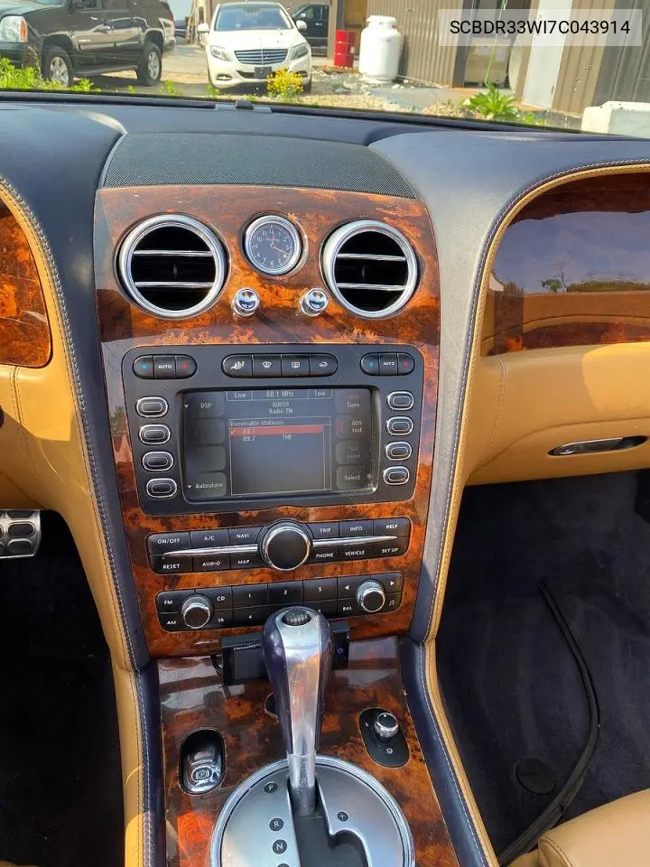 2007 Bentley Continental Gtc VIN: SCBDR33W17C043914 Lot: 52796236