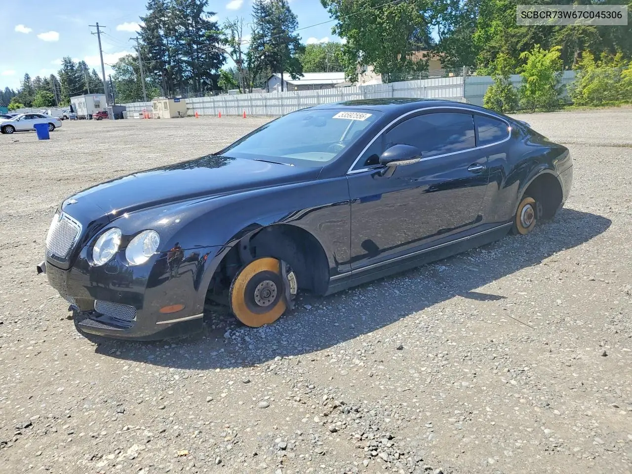 2007 Bentley Continental Gt VIN: SCBCR73W67C045306 Lot: 53592556