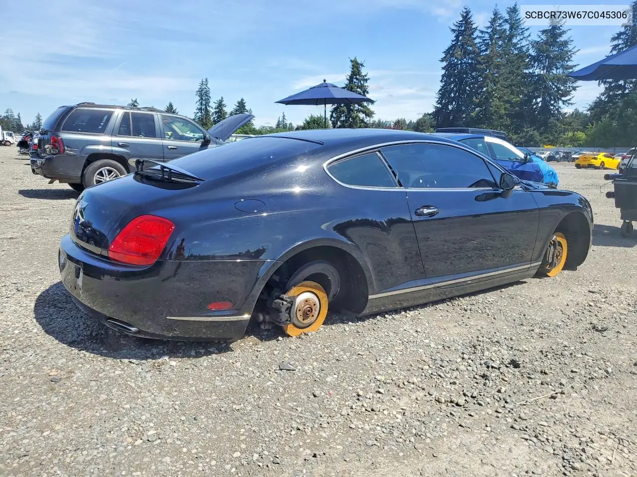 2007 Bentley Continental Gt VIN: SCBCR73W67C045306 Lot: 53592556