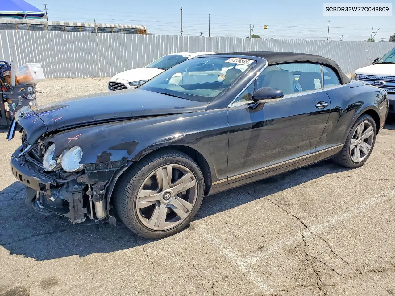 2007 Bentley Continental Gtc VIN: SCBDR33W77C048809 Lot: 57245836