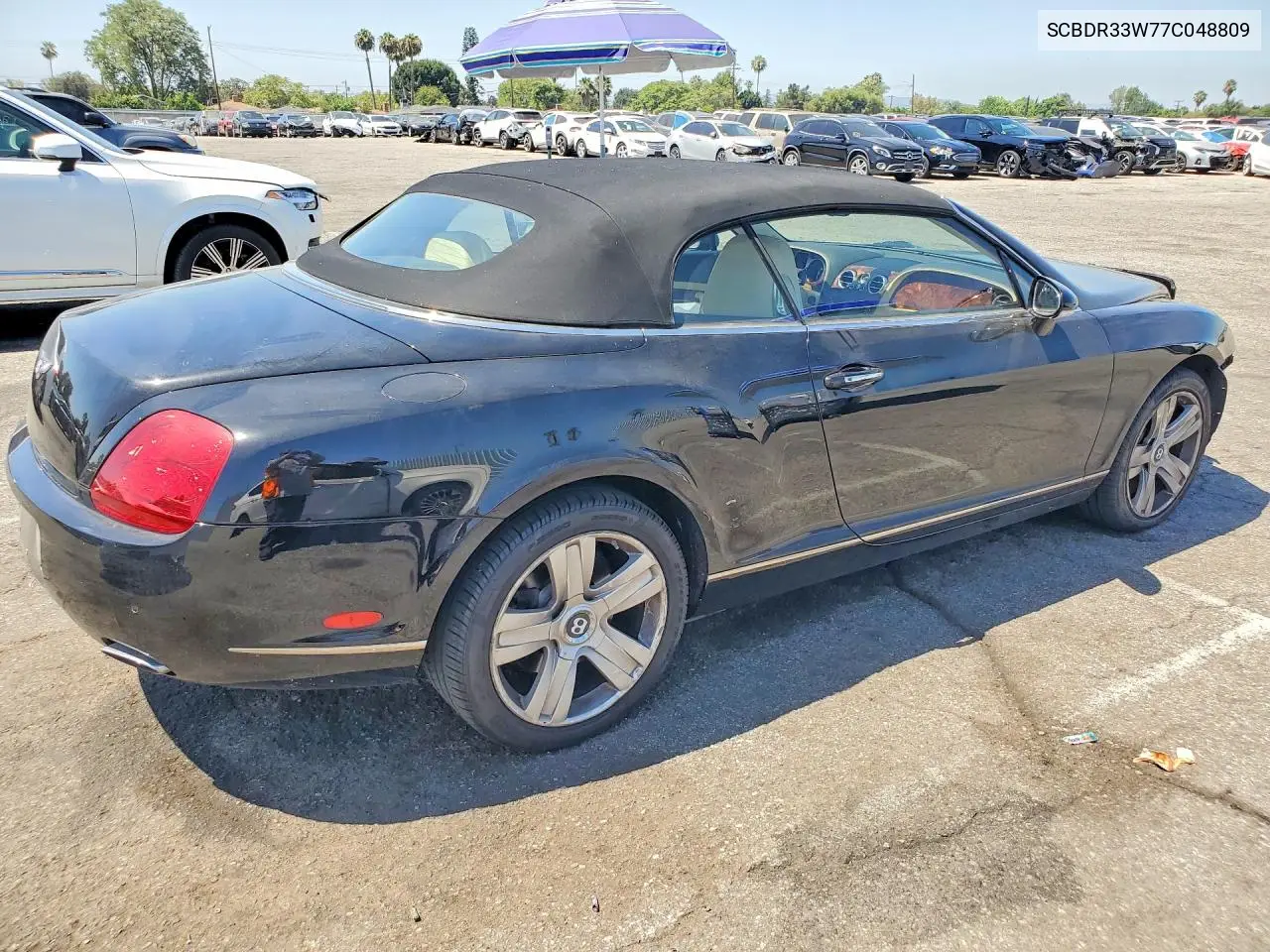 2007 Bentley Continental Gtc VIN: SCBDR33W77C048809 Lot: 57245836