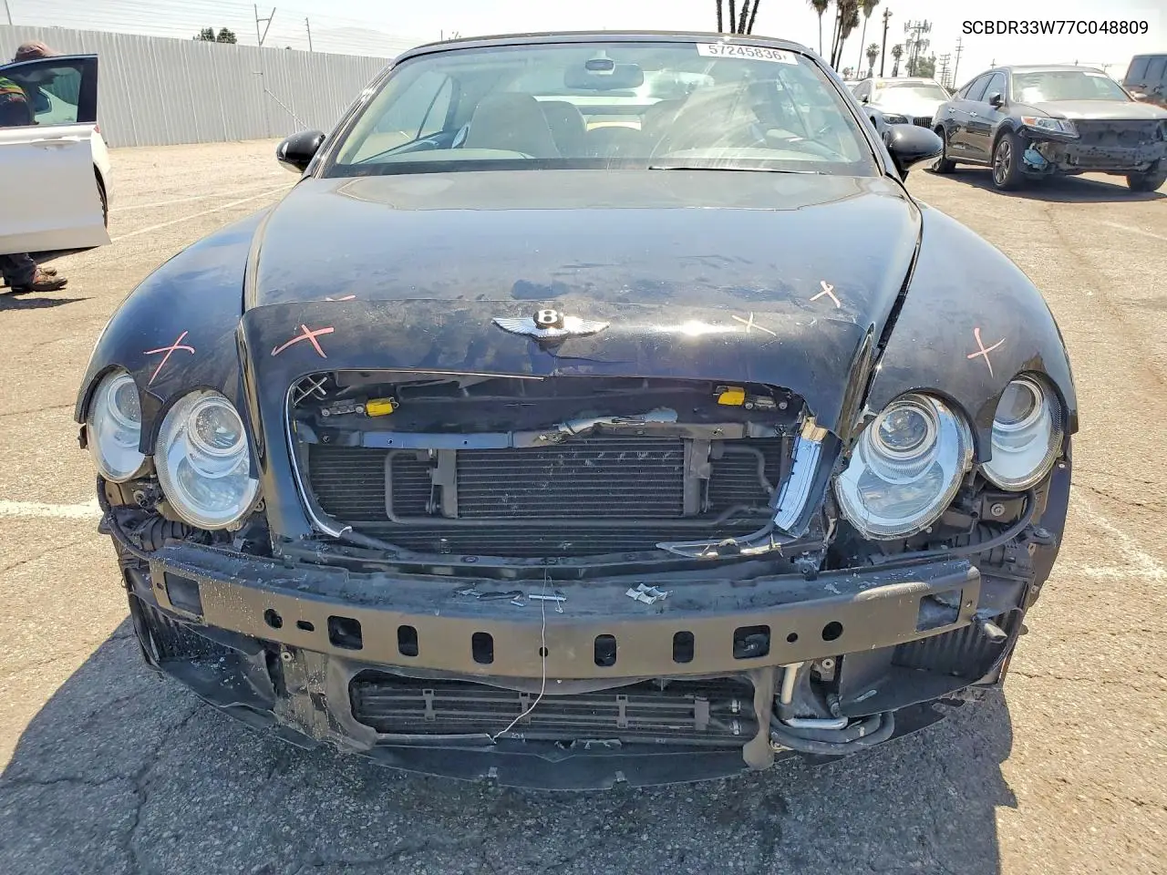 2007 Bentley Continental Gtc VIN: SCBDR33W77C048809 Lot: 57245836