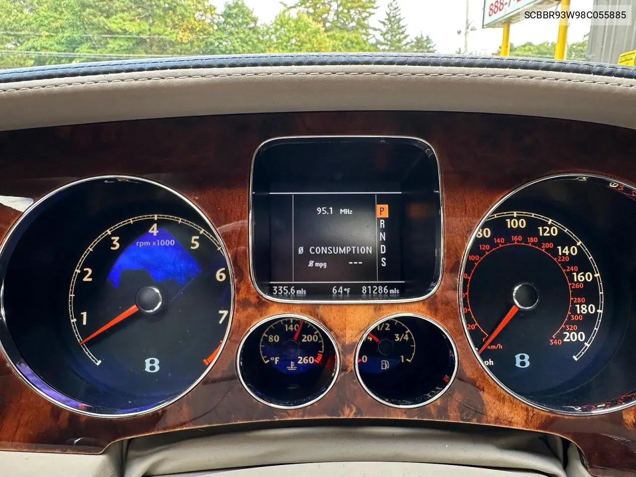 2008 Bentley Continental Flying Spur VIN: SCBBR93W98C055885 Lot: 52795676