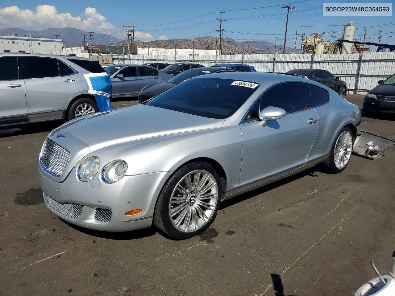 2008 Bentley Continental Gt Speed VIN: SCBCP73W48C054593 Lot: 60894186