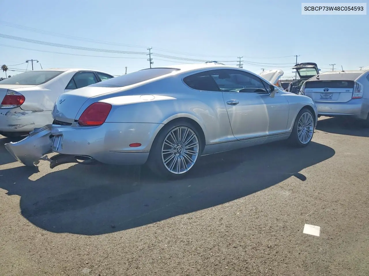 2008 Bentley Continental Gt Speed VIN: SCBCP73W48C054593 Lot: 60894186