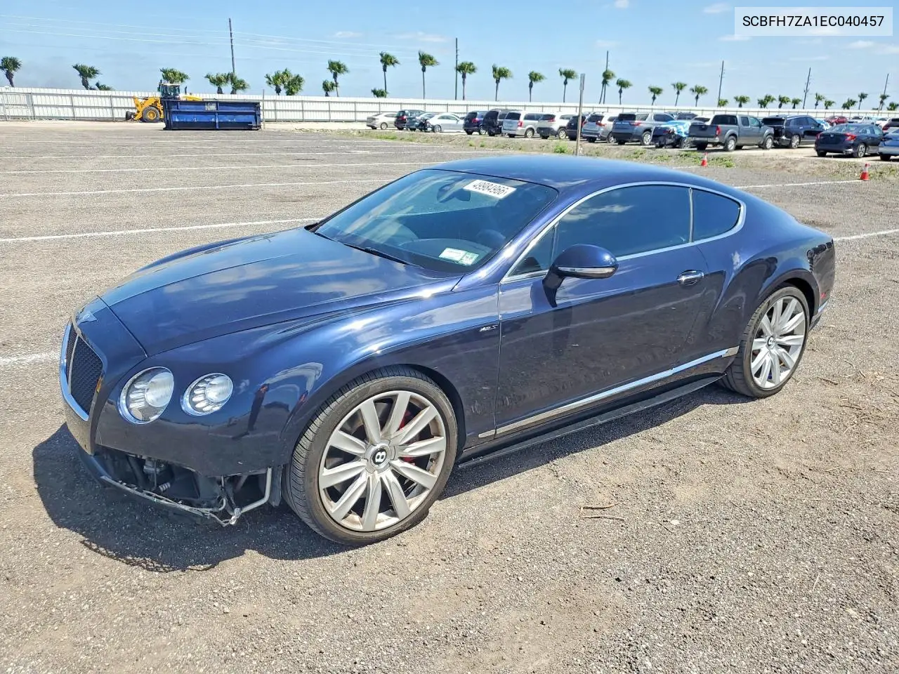 2014 Bentley Continental Gt V8 S VIN: SCBFH7ZA1EC040457 Lot: 49984966
