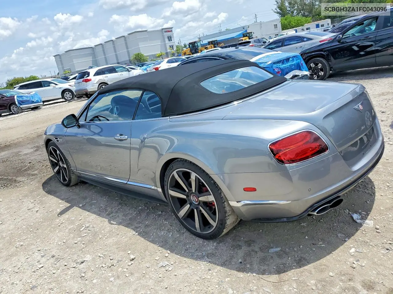 2015 Bentley Continental Gt V8 S VIN: SCBGH3ZA1FC043096 Lot: 53620506