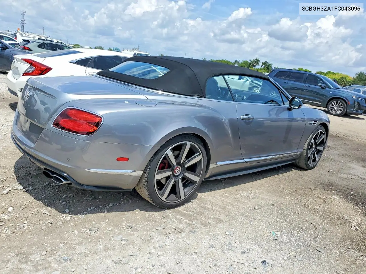 2015 Bentley Continental Gt V8 S VIN: SCBGH3ZA1FC043096 Lot: 53620506