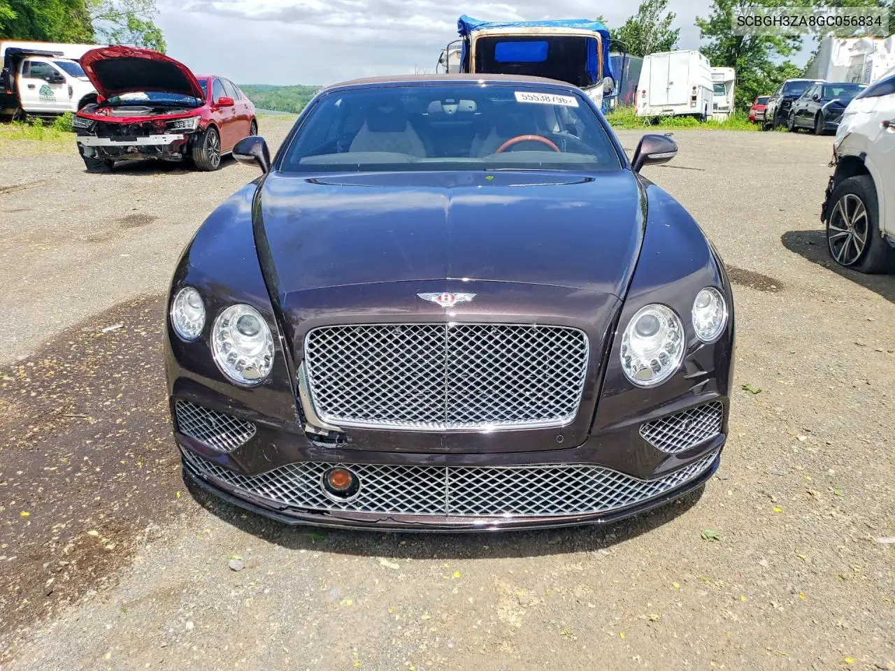 2016 Bentley Continental Gt V8 S VIN: SCBGH3ZA8GC056834 Lot: 55538796