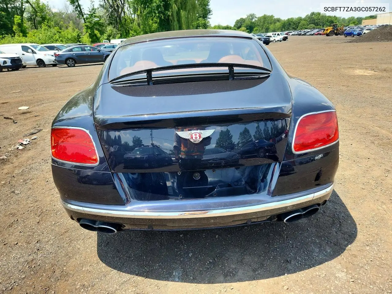 2016 Bentley Continentl VIN: SCBFT7ZA3GC057262 Lot: 58802096