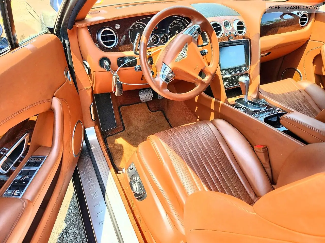 2016 Bentley Continentl VIN: SCBFT7ZA3GC057262 Lot: 58802096