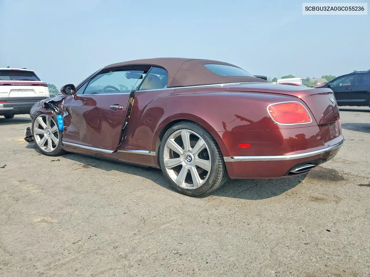 2016 Bentley Continental Gtc VIN: SCBGU3ZA0GC055236 Lot: 60180496