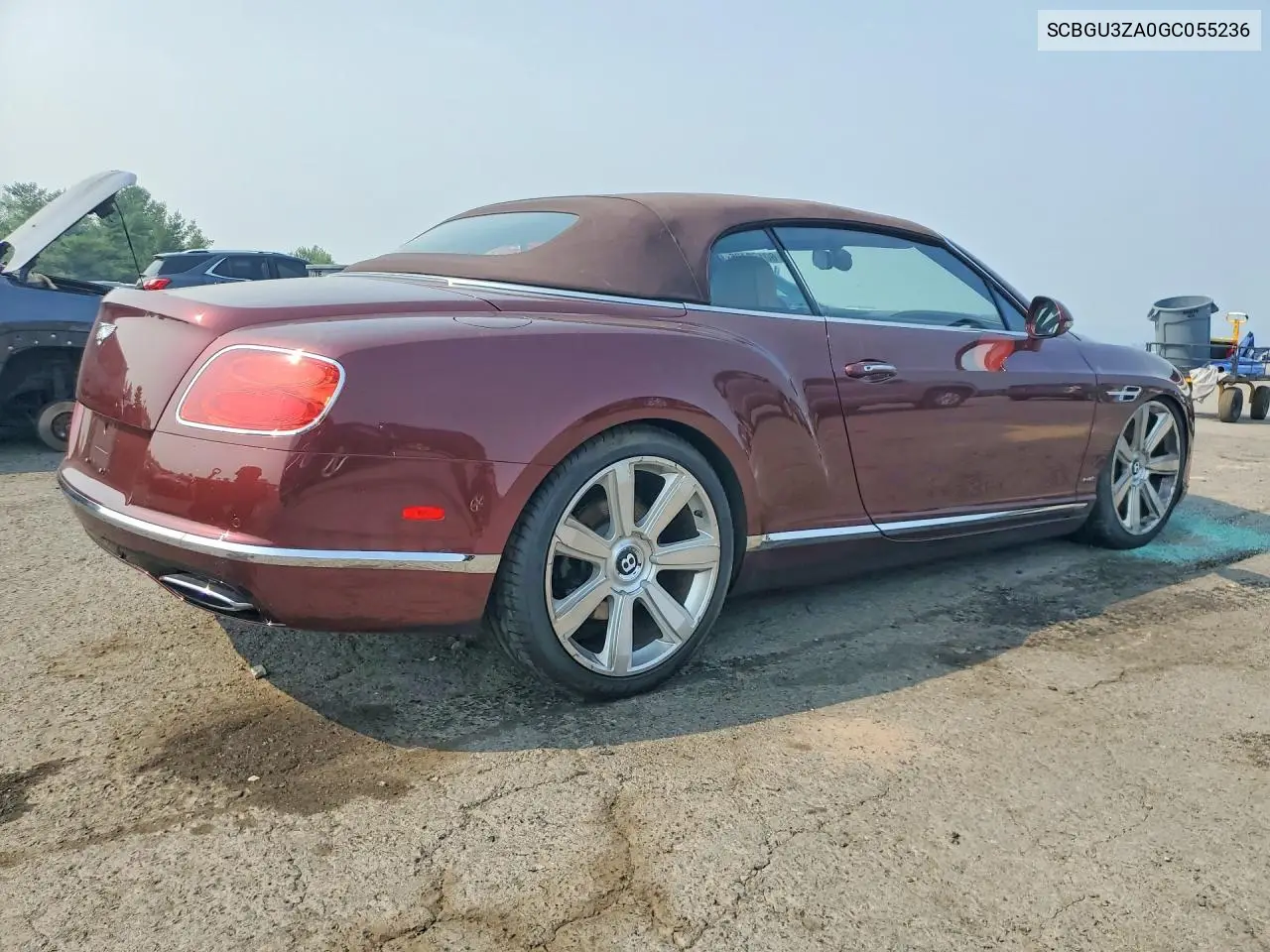 2016 Bentley Continental Gtc VIN: SCBGU3ZA0GC055236 Lot: 60180496