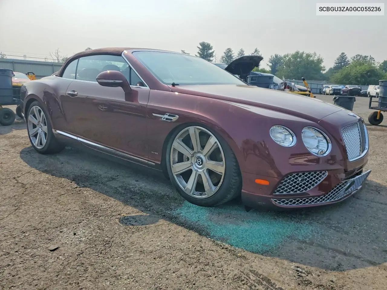 2016 Bentley Continental Gtc VIN: SCBGU3ZA0GC055236 Lot: 60180496