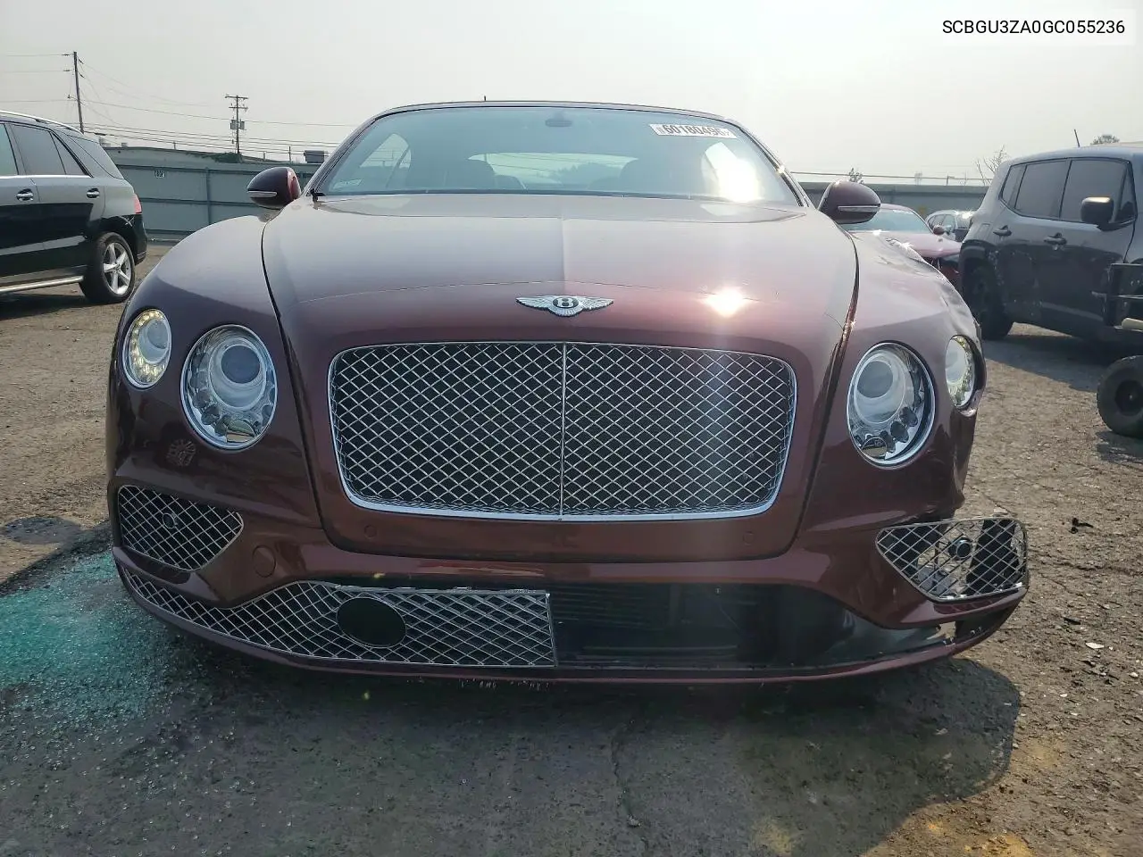 2016 Bentley Continental Gtc VIN: SCBGU3ZA0GC055236 Lot: 60180496