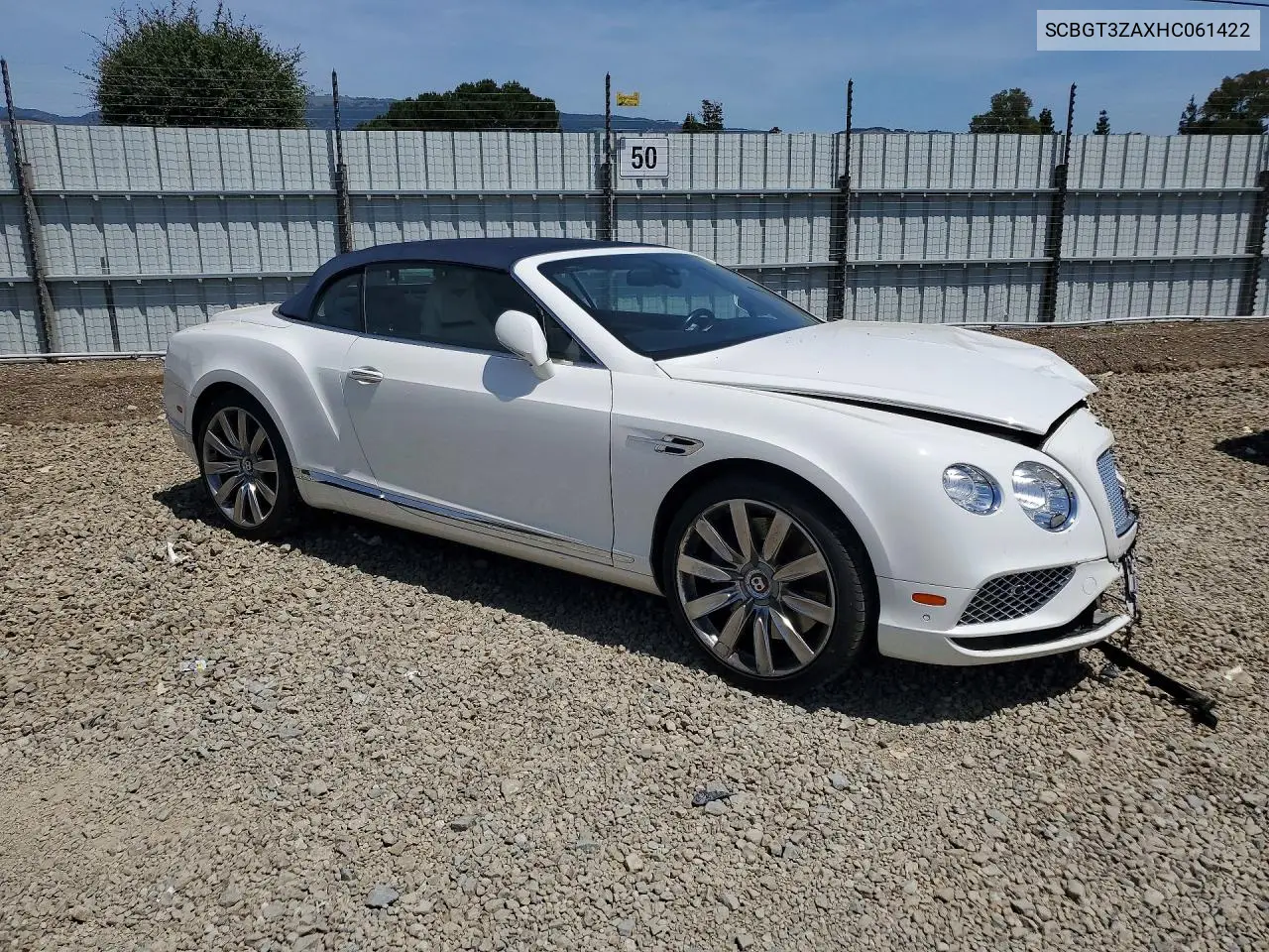 2017 Bentley Continental Gt V8 VIN: SCBGT3ZAXHC061422 Lot: 52240596