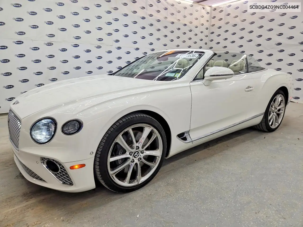 2022 Bentley Continental Gt VIN: SCBDG4ZG9NC004464 Lot: 61775636