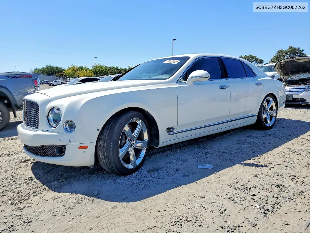 2016 Bentley Mulsanne Speed VIN: SCBBG7ZH3GC002262 Lot: 60604956