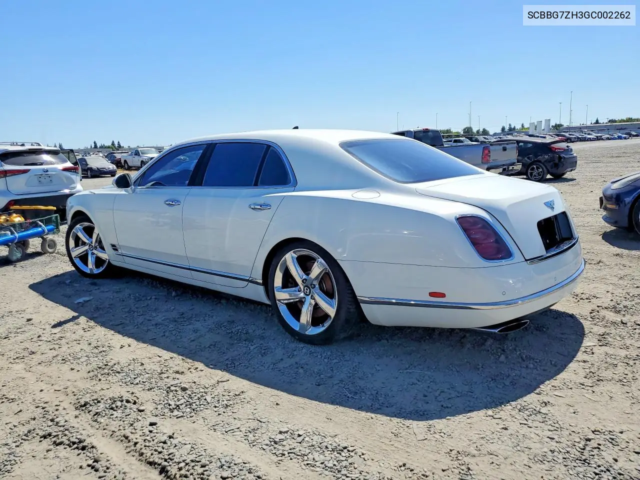 2016 Bentley Mulsanne Speed VIN: SCBBG7ZH3GC002262 Lot: 60604956