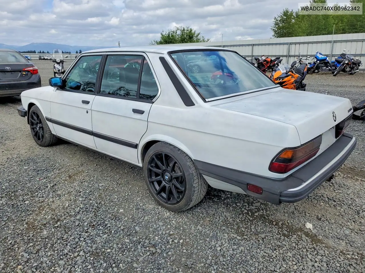 1986 BMW 535 I VIN: WBADC740XG0962342 Lot: 55703326