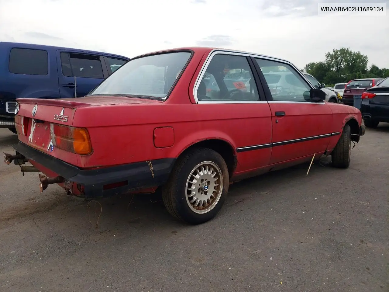 1987 BMW 325 E Automatic/Automatic VIN: WBAAB6402H1689134 Lot: 61533676
