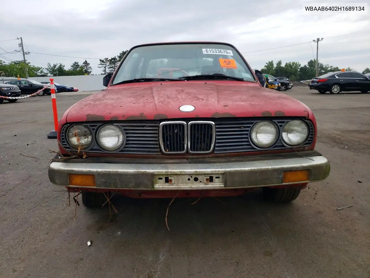1987 BMW 325 E Automatic/Automatic VIN: WBAAB6402H1689134 Lot: 61533676