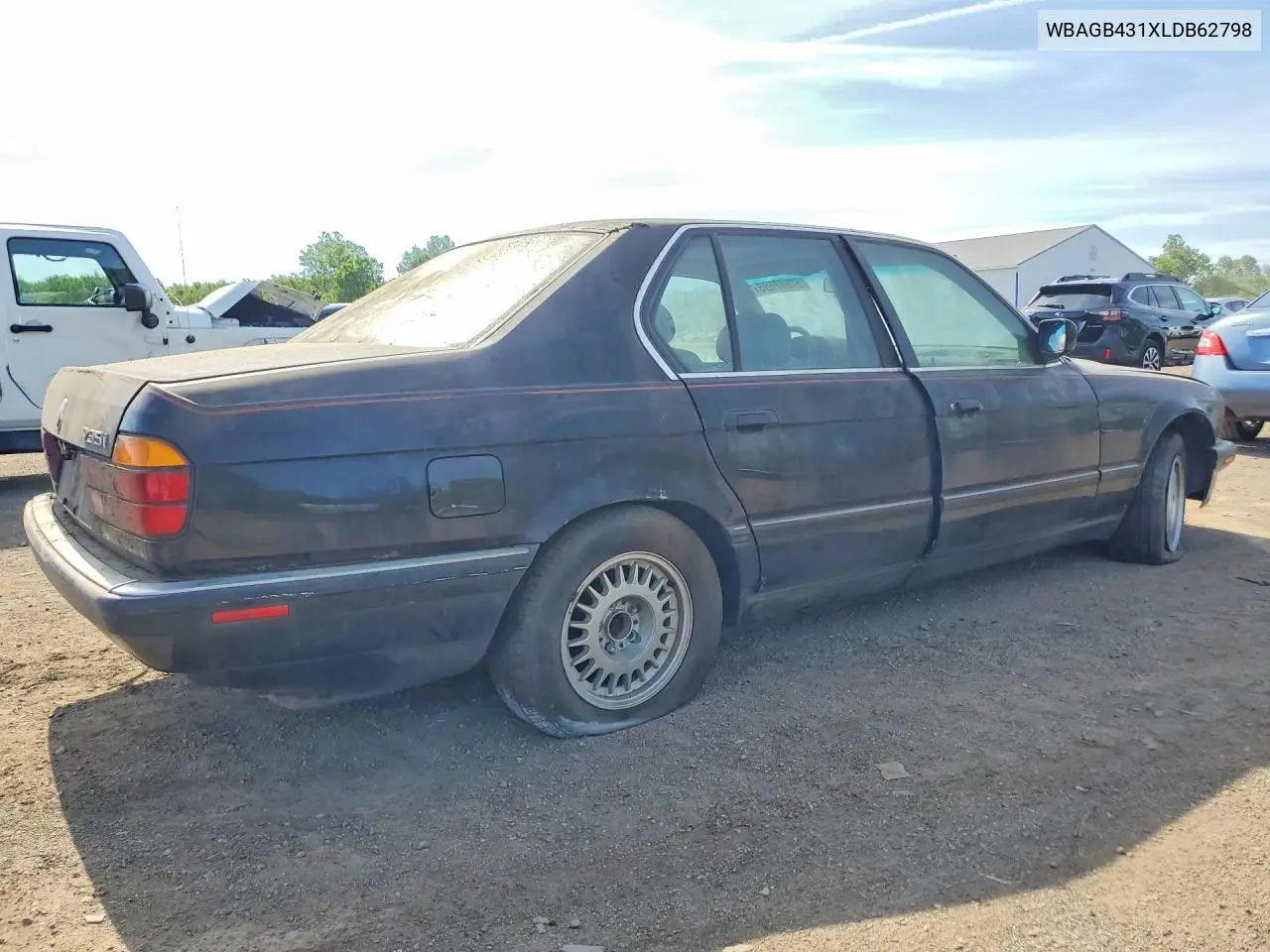 1990 BMW 735 I Automatic VIN: WBAGB431XLDB62798 Lot: 57577696