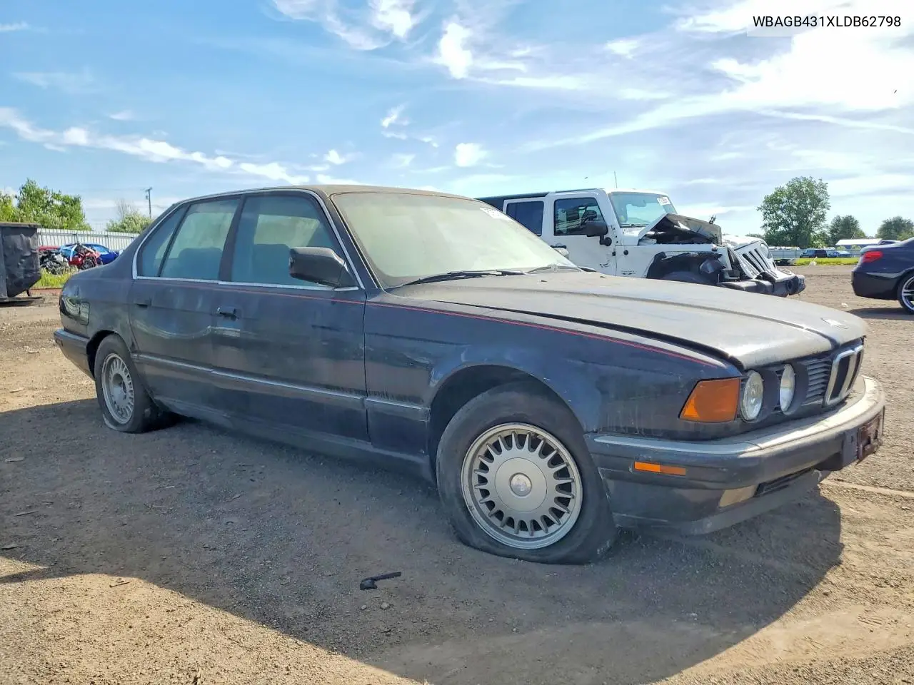 1990 BMW 735 I Automatic VIN: WBAGB431XLDB62798 Lot: 57577696