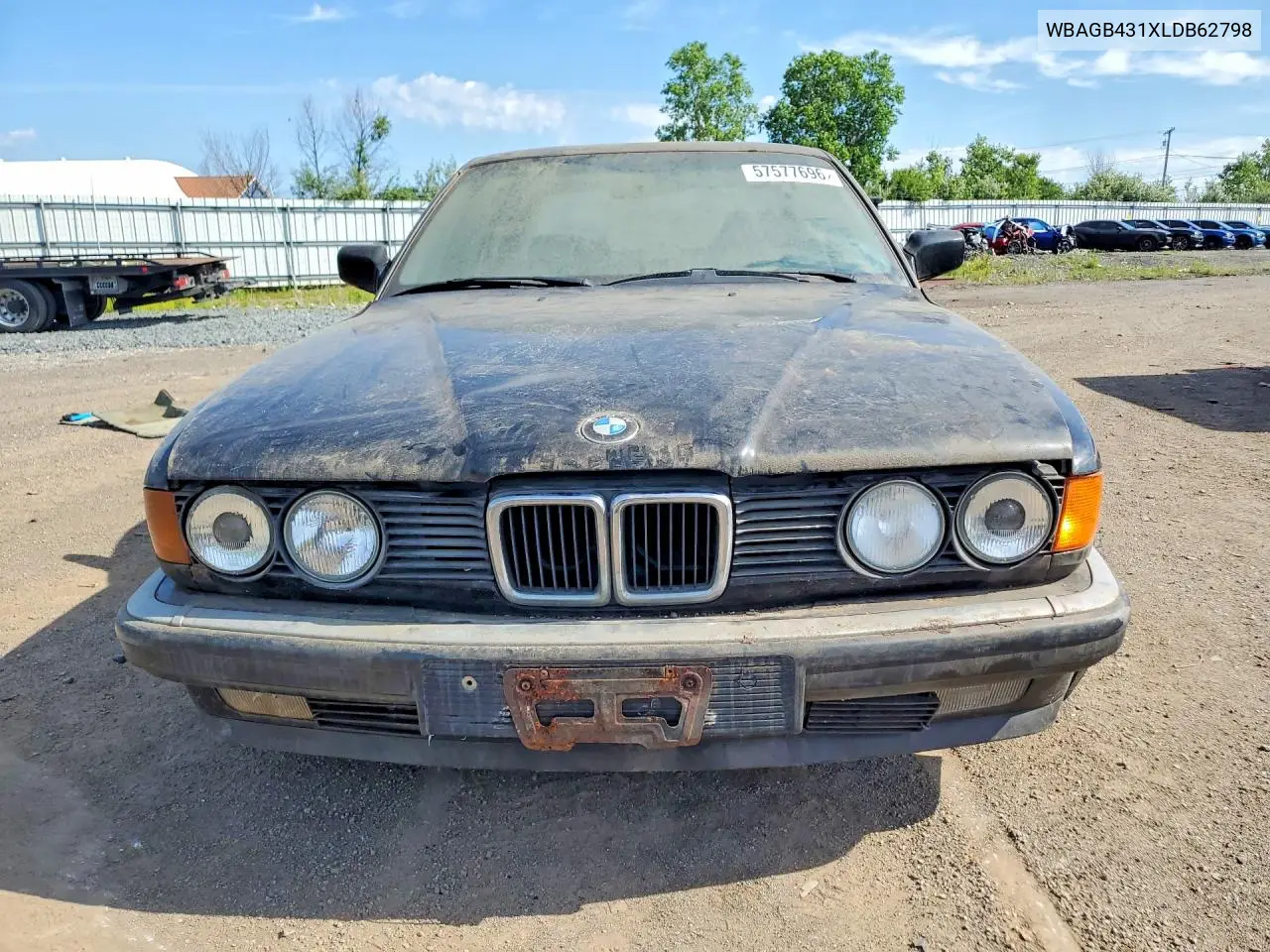 1990 BMW 735 I Automatic VIN: WBAGB431XLDB62798 Lot: 57577696