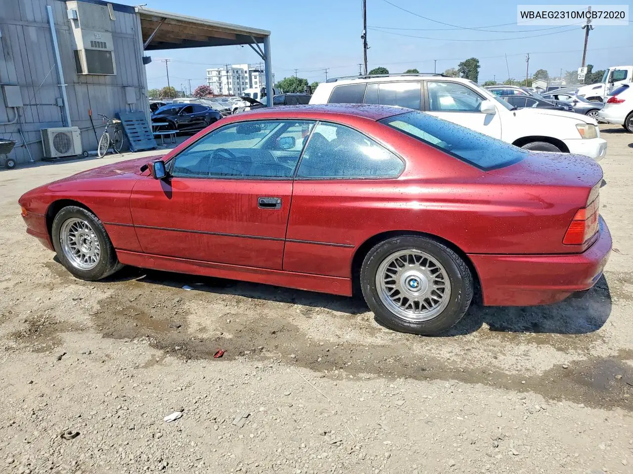 1991 BMW 850 I Automatic VIN: WBAEG2310MCB72020 Lot: 58994576