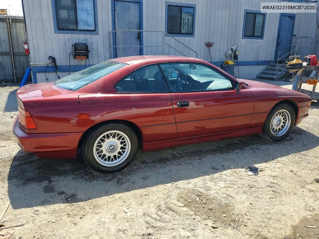 1991 BMW 850 I Automatic VIN: WBAEG2310MCB72020 Lot: 58994576