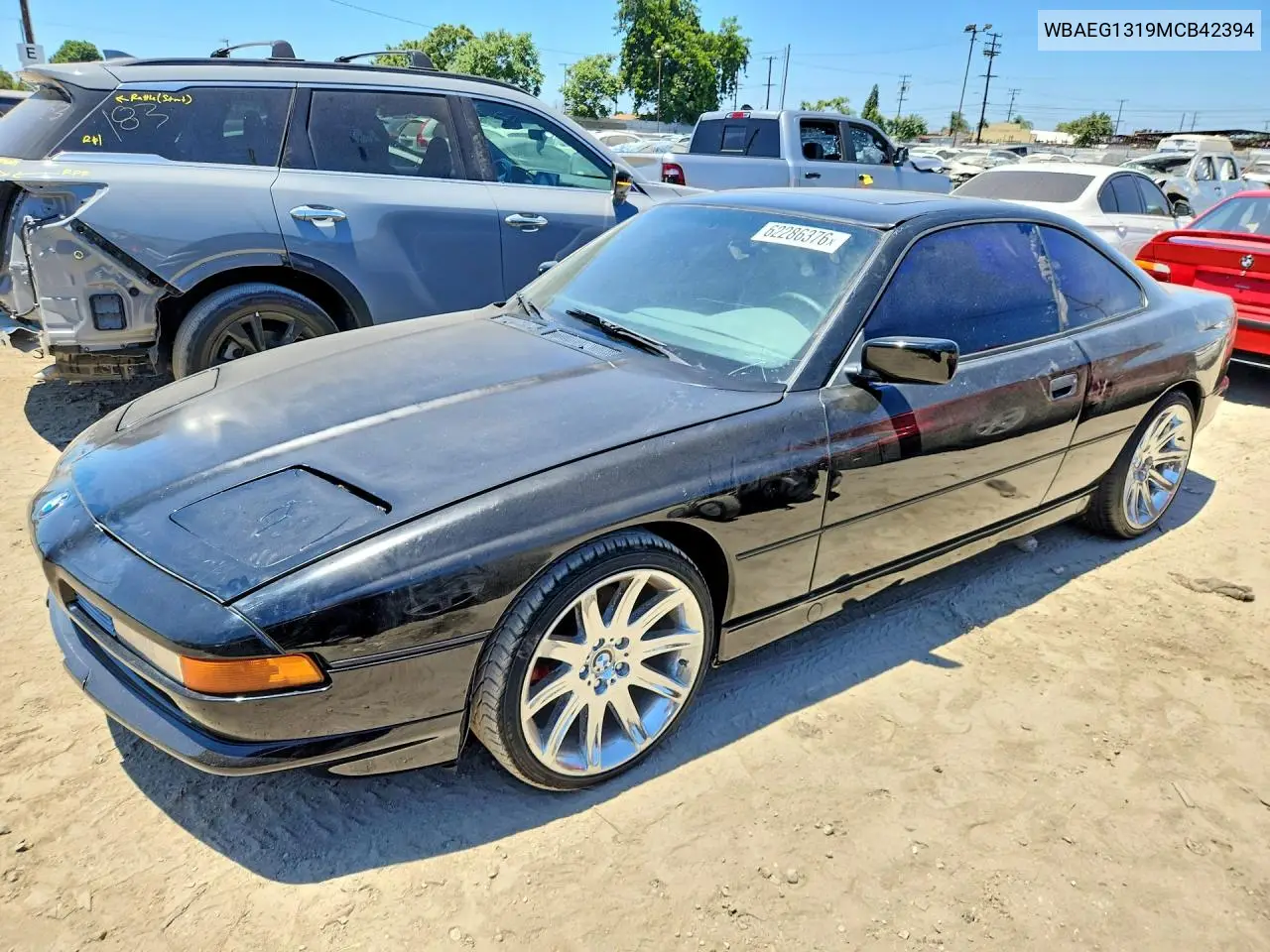 1991 BMW 850 I VIN: WBAEG1319MCB42394 Lot: 62286376