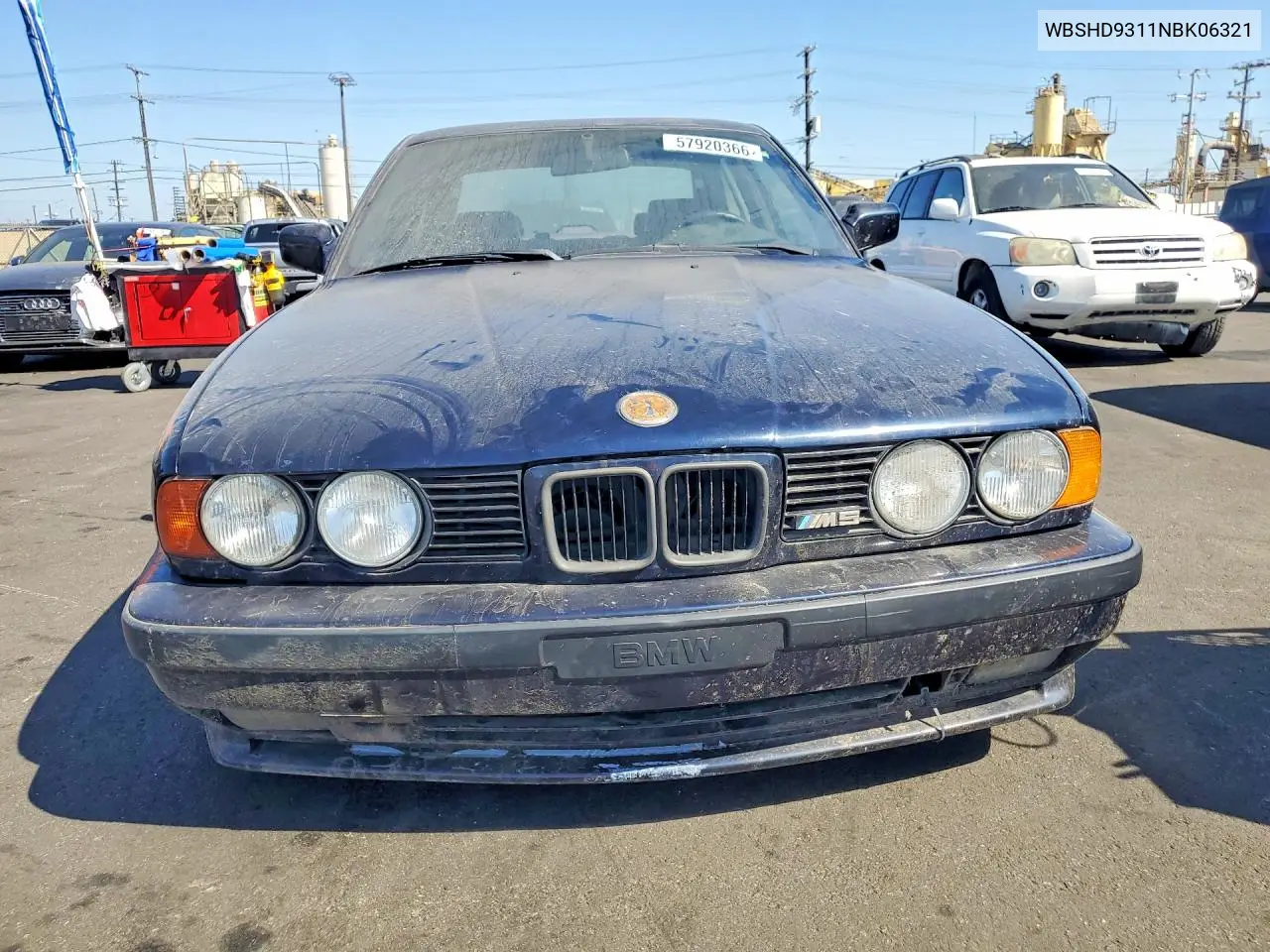 1992 BMW M5 VIN: WBSHD9311NBK06321 Lot: 57920366