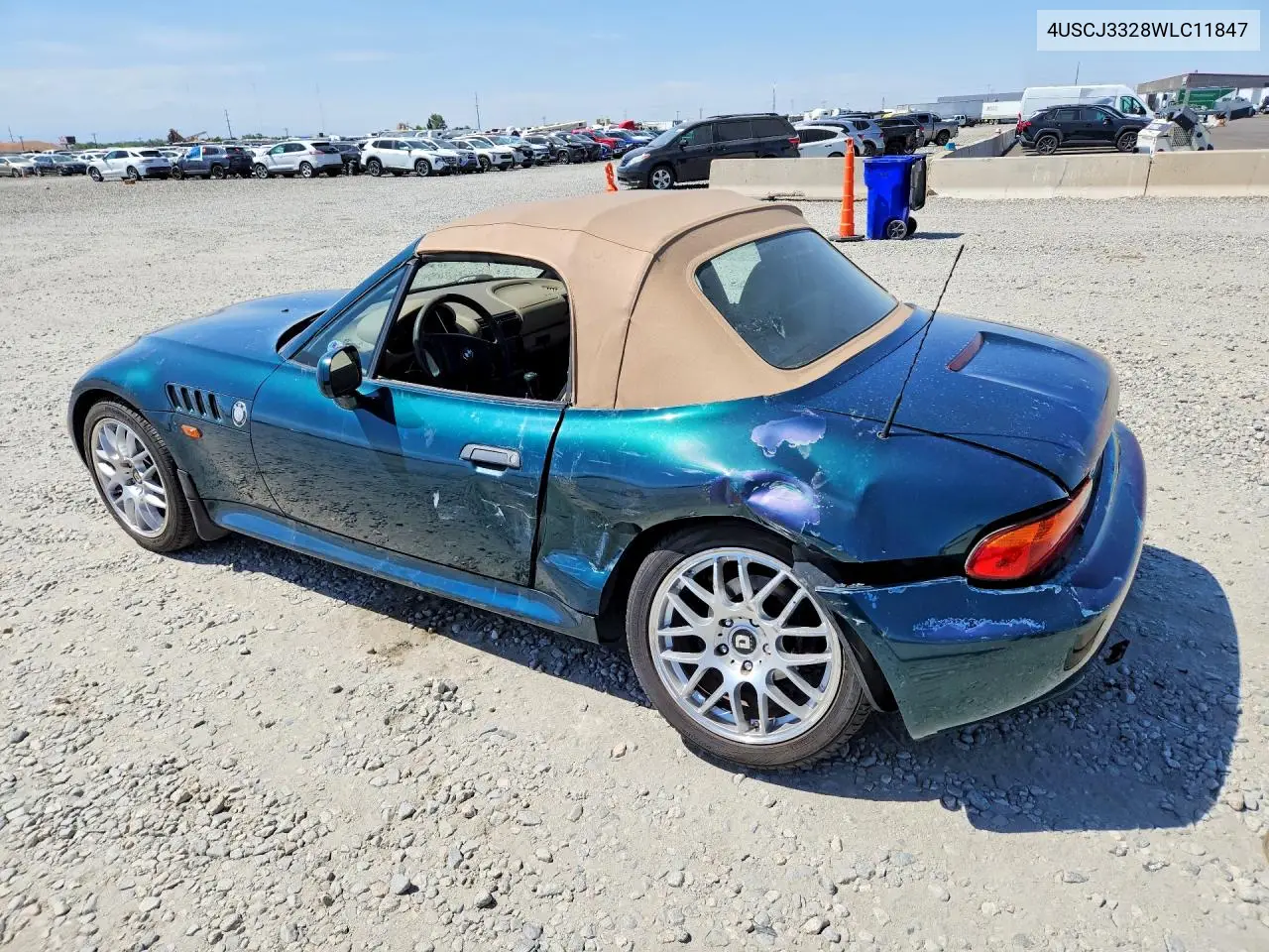 1998 BMW Z3 2.8 VIN: 4USCJ3328WLC11847 Lot: 58304656