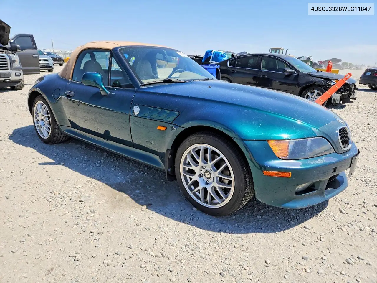 1998 BMW Z3 2.8 VIN: 4USCJ3328WLC11847 Lot: 58304656
